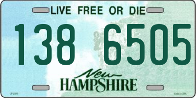 NH license plate 1386505