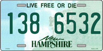 NH license plate 1386532