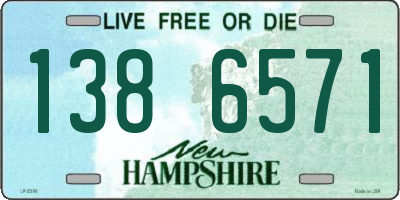 NH license plate 1386571