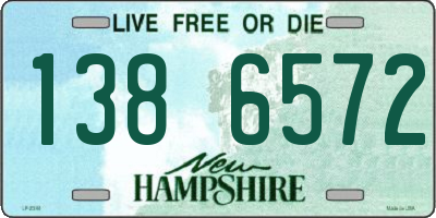 NH license plate 1386572