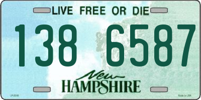 NH license plate 1386587