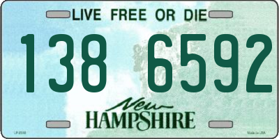 NH license plate 1386592