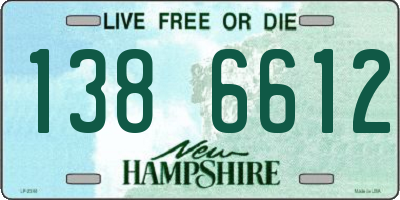 NH license plate 1386612