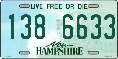 NH license plate 1386633