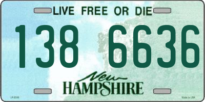 NH license plate 1386636