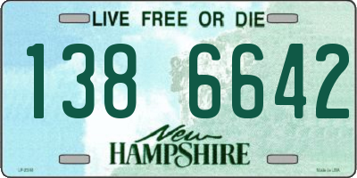 NH license plate 1386642
