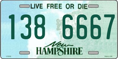 NH license plate 1386667