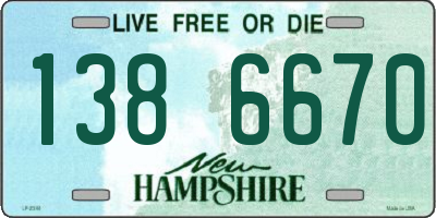 NH license plate 1386670