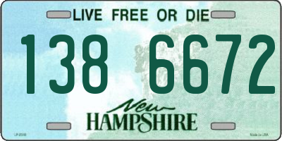 NH license plate 1386672