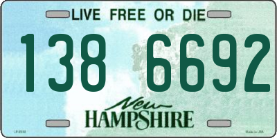 NH license plate 1386692