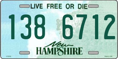 NH license plate 1386712