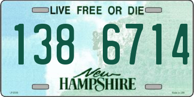 NH license plate 1386714