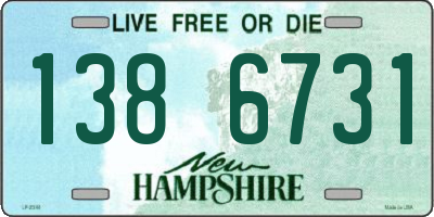 NH license plate 1386731