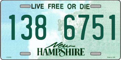 NH license plate 1386751