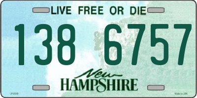 NH license plate 1386757
