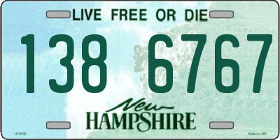 NH license plate 1386767