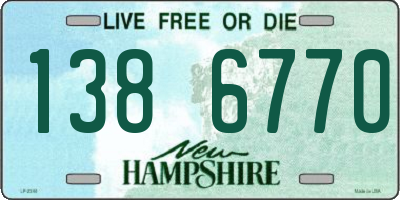 NH license plate 1386770