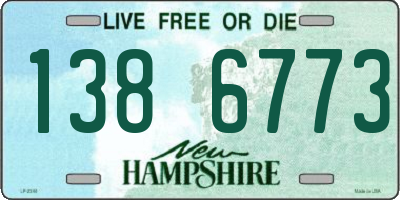 NH license plate 1386773