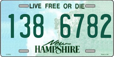 NH license plate 1386782