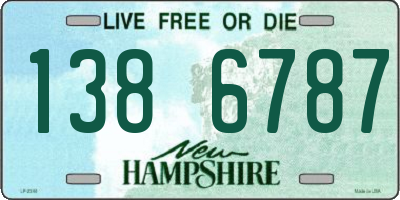 NH license plate 1386787