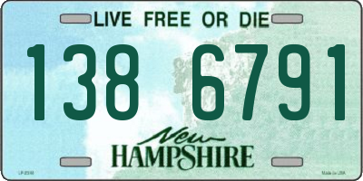 NH license plate 1386791
