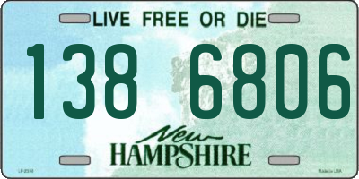 NH license plate 1386806