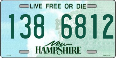 NH license plate 1386812