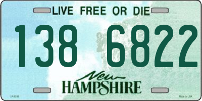 NH license plate 1386822