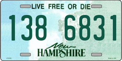 NH license plate 1386831