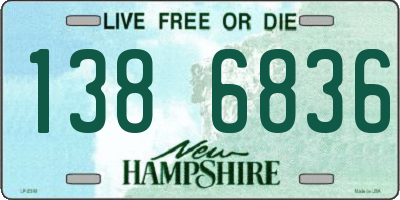 NH license plate 1386836