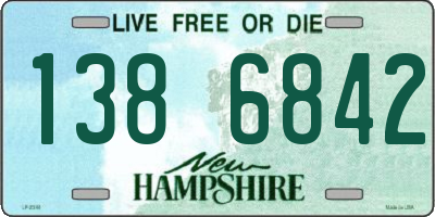 NH license plate 1386842