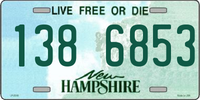 NH license plate 1386853