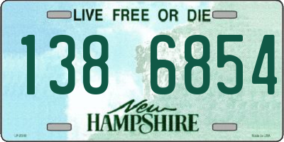 NH license plate 1386854