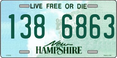 NH license plate 1386863
