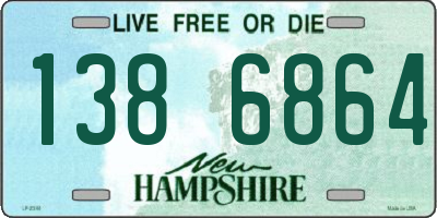 NH license plate 1386864