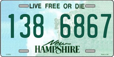 NH license plate 1386867