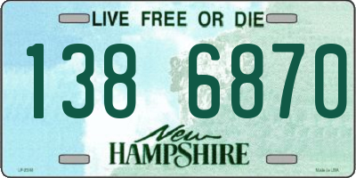 NH license plate 1386870