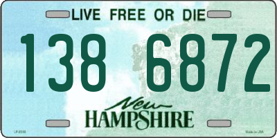 NH license plate 1386872