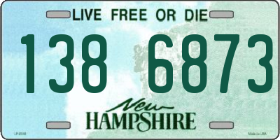 NH license plate 1386873