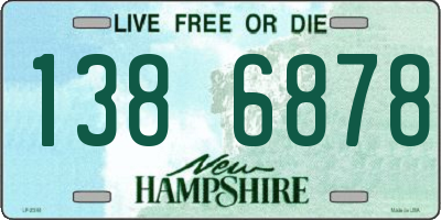 NH license plate 1386878