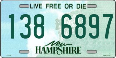 NH license plate 1386897