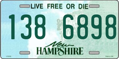 NH license plate 1386898