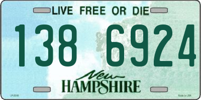 NH license plate 1386924