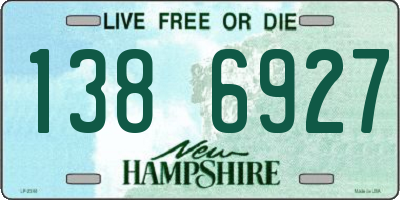 NH license plate 1386927
