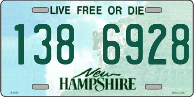 NH license plate 1386928