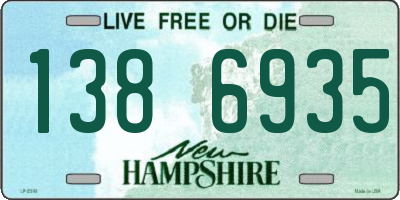 NH license plate 1386935