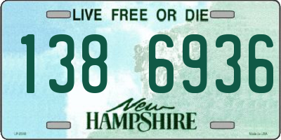 NH license plate 1386936