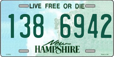 NH license plate 1386942