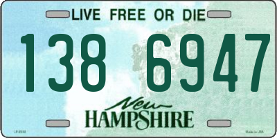 NH license plate 1386947