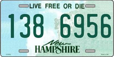 NH license plate 1386956